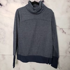 AVIA navy blue herringbone pullover S